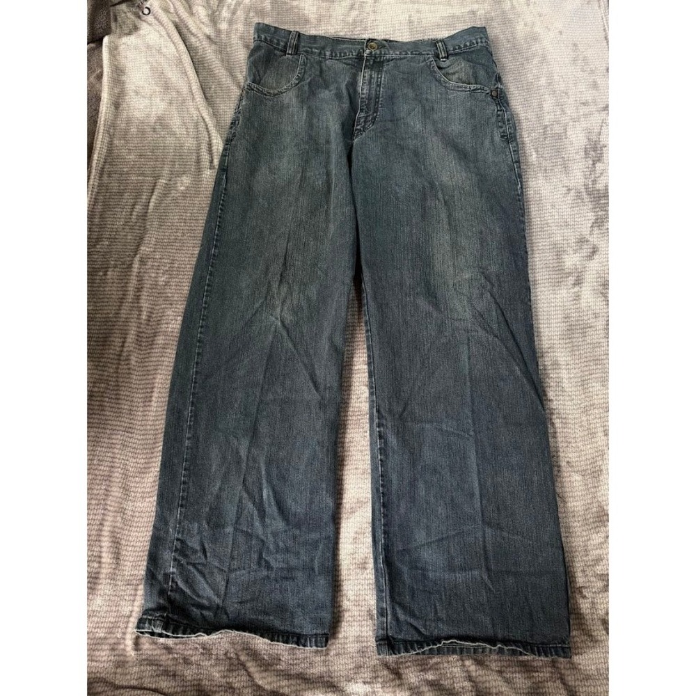 Vintage Sean John Wide Jeans‎ Mens 36x32 Medium Wash Denim Retro Y2K Skate
